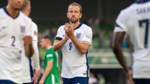 Where does Harry Kane rank among England's other centurions?