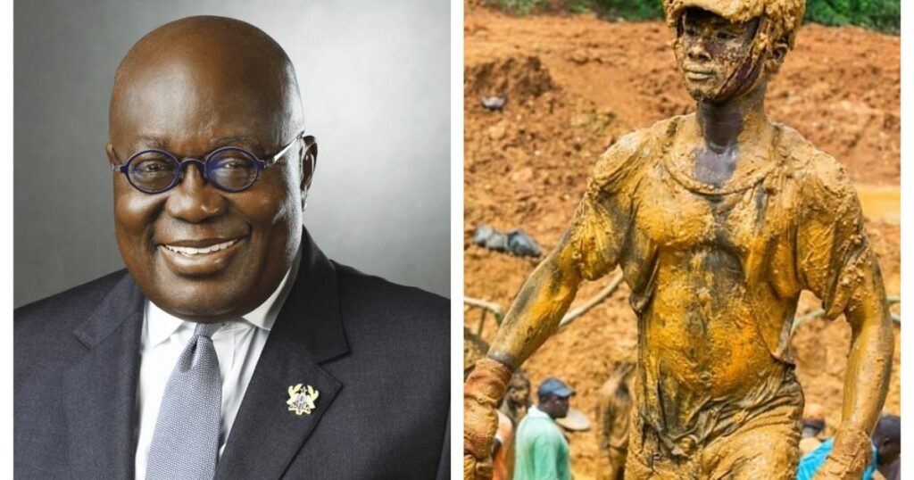 4 times President Akufo-Addo has promised to end galamsey
