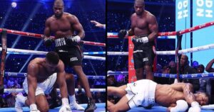 'AJ falls too easily like Nigerian Naira' - Social media mocks Anthony Joshua