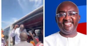 Bawumia takes campaign to different level as he hops into trotro (Video)