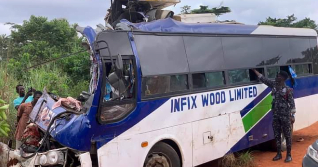 Bus crash claims 8 lives, injures 42 at Goaso