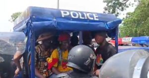 Police arrest 42 Democracy Hub protesters, declare Barker-Vormawor wanted