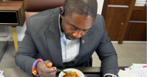 Sam George joins Ghanaians to react to price of Oko Boye’s food on social media