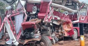 Several feared dead in VIP bus and fuel tanker collision in Suhum