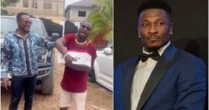 VIDEO: Asamoah Gyan celebrates troubled Funny Face with special cake on his birthday