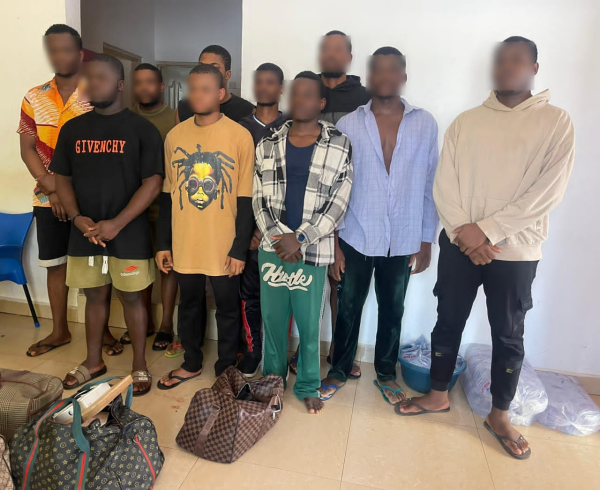 12 Nigerians Arrested for Cybercrime, Human Trafficking in Joint Ghana Police, Immigration Operation